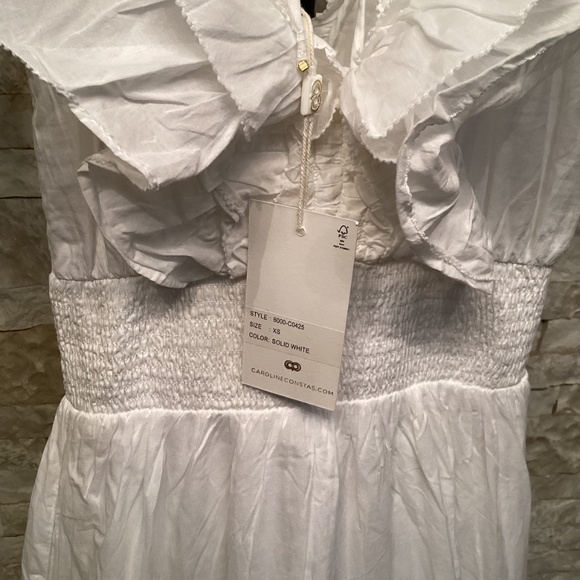 Caroline Constas V-Neck Ruffle Maxi Dress (NWT) - Picture 7 of 11